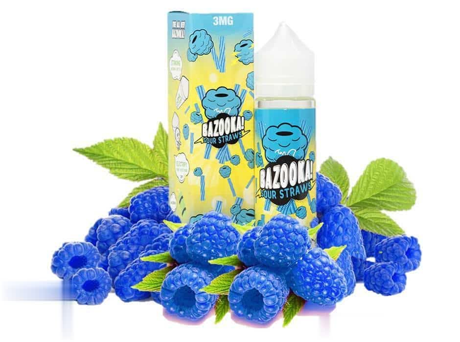 Blue Raspberry Sour Straws - Bazooka - Vape Here Store