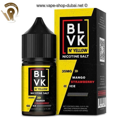 BLVK MANGO STRAWBERRY ICE SaltNic 30ml - BLVK YELLOW SERIES - Vape Here Store