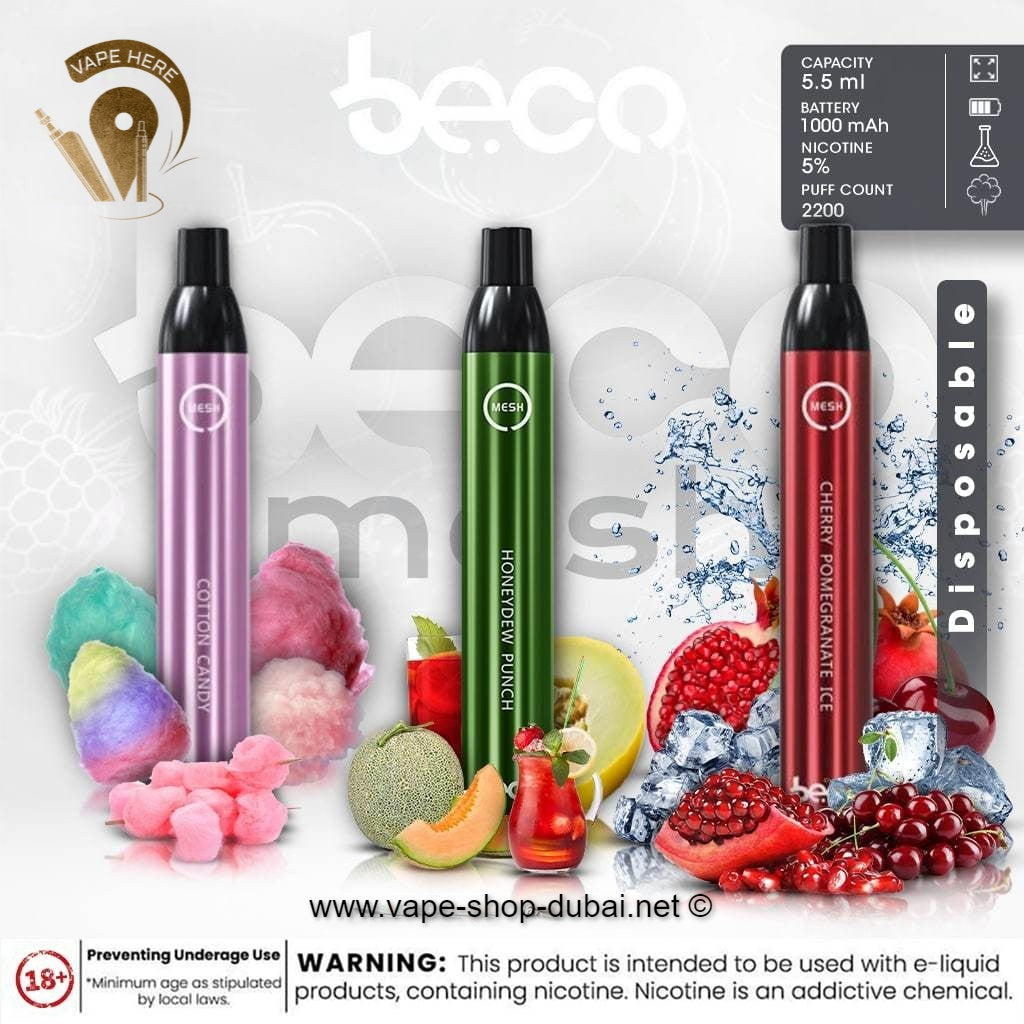 VAPTIO BECO MESH - DISPOSABLE VAPE DEVICE (2200 PUFFS) - Vape Here Store