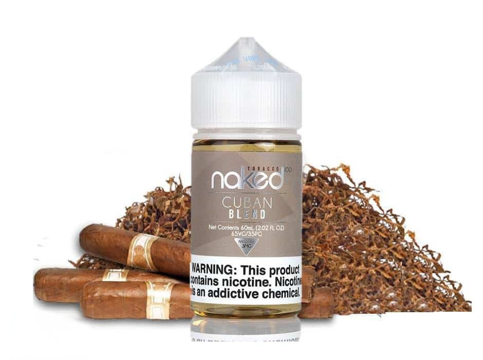 Naked 100 - Cuban Blend 60ml / 50ml - Vape Here Store