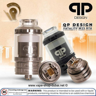 QP Design Fatality M25 RTA - Vape Here Store