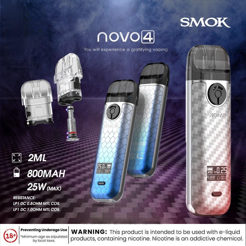 SMOK NOVO 4 Pod Kit - 800mAh 25W - Vape Here Store