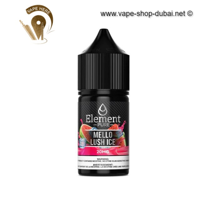 ELEMENT PURE - MELLO LUSH ICE SALTNIC 30ML - Vape Here Store
