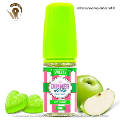 Tuck Shop Apple Sours SaltNic -  Dinner Lady - Vape Here Store