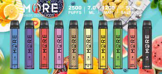 MORE XXL DISPOSABLE VAPE KIT 2500 PUFFS 1200MAH