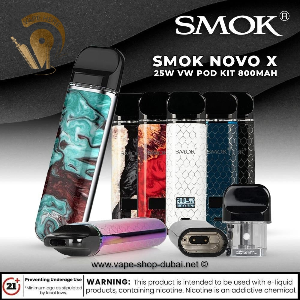 SMOK NOVO X Pod Kit - 800mAh 25W - Vape Here Store