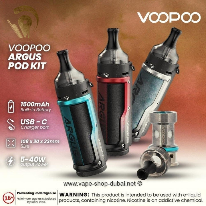 VOOPOO ARGUS 40W POD KIT 1500mAh | Vape Shop Dubai | Vape Riyadh