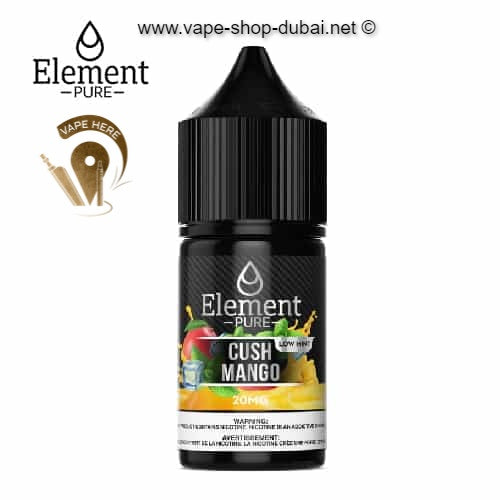 ELEMENT PURE - CUSH MANGO SALTNIC 30ML - Vape Here Store