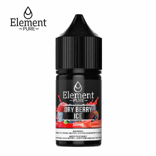 ELEMENT PURE - DRY BERRY ICE SALTNIC 30ML - Vape Here Store