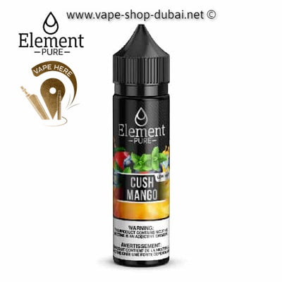 ELEMENT PURE - CUSH MANGO ELIQUID (60ML) - Vape Here Store