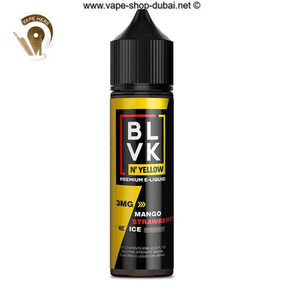 BLVK MANGO STRAWBERRY ICE E-Liquids 60ml - BLVK YELLOW SERIES - Vape Here Store