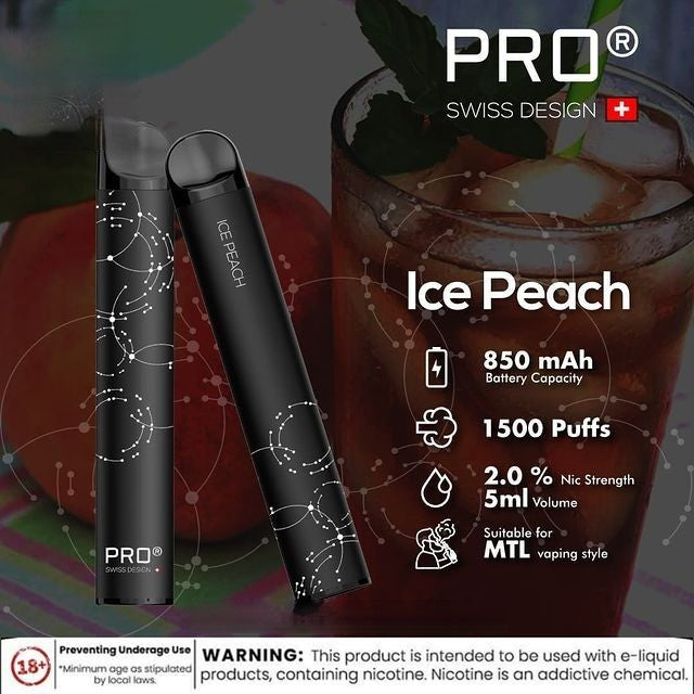 SWISS PRO Disposable Pod System - 1500 Puffs - 20 mg