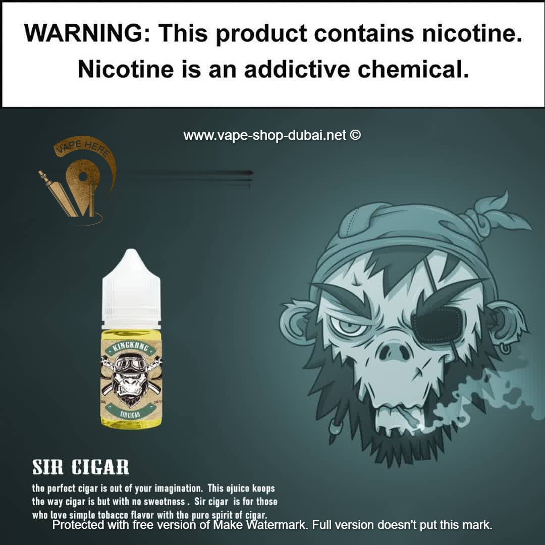 King Kong - Sir Cigar 30ml Saltnic - Vape Here Store