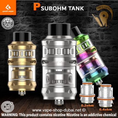 GEEKVAPE ZEUS P SUB-OHM TANK - Vape Here Store