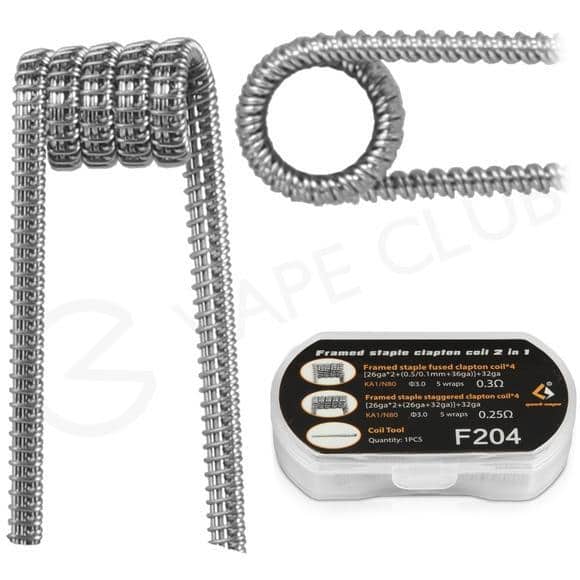 GEEKVAPE F204 FUSED CLAPTON 2 IN 1 PREBUILT COILS | Best Vape Store | Vape  Shop Near to me | Vape Abu Dhabi Instagram