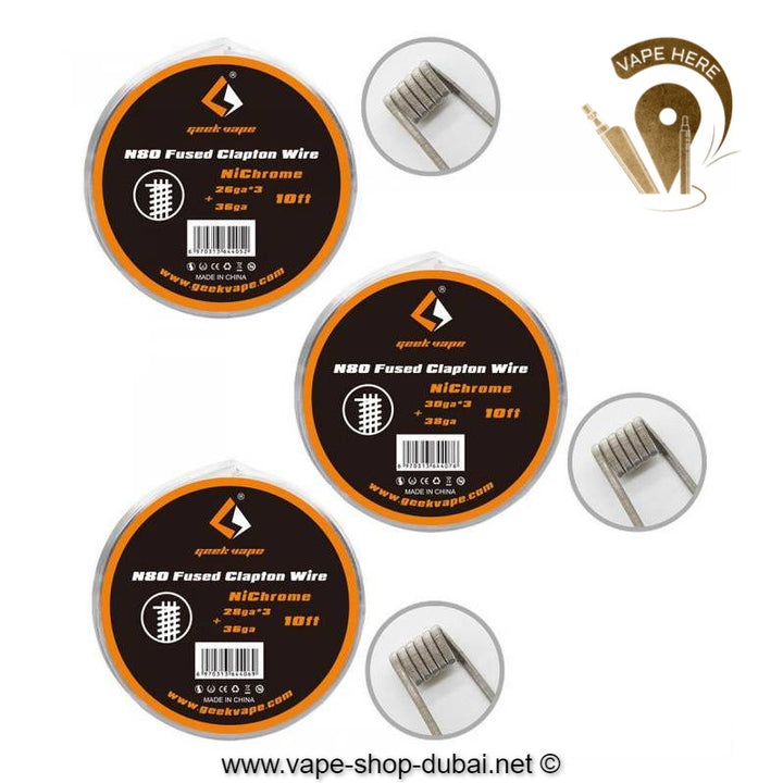 GeekVape N80 Fused Clapton Wire Nichrome