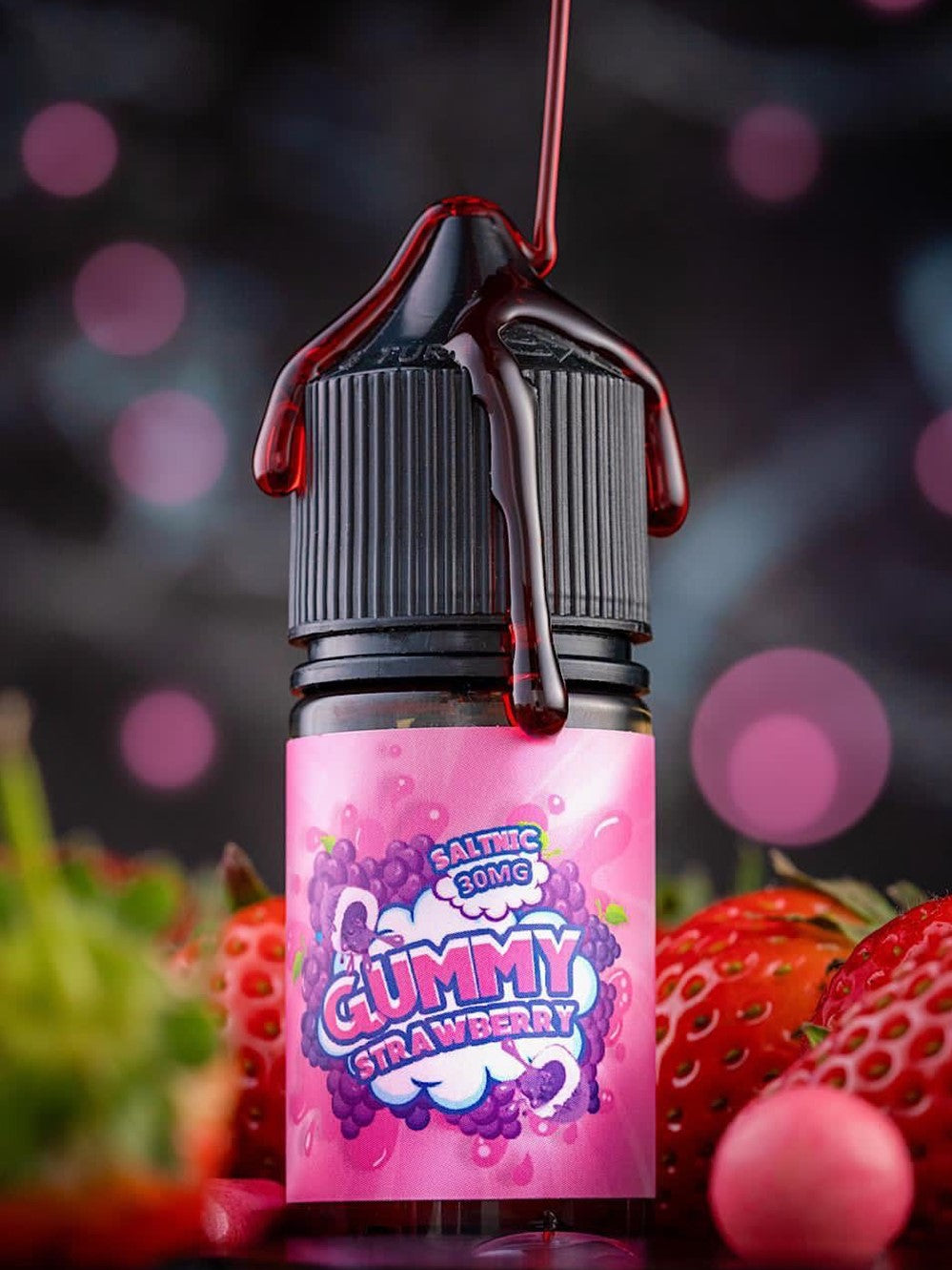 Gummy Strawberry 30ml Saltnic by Gummy Eliquid - Vape Here Store