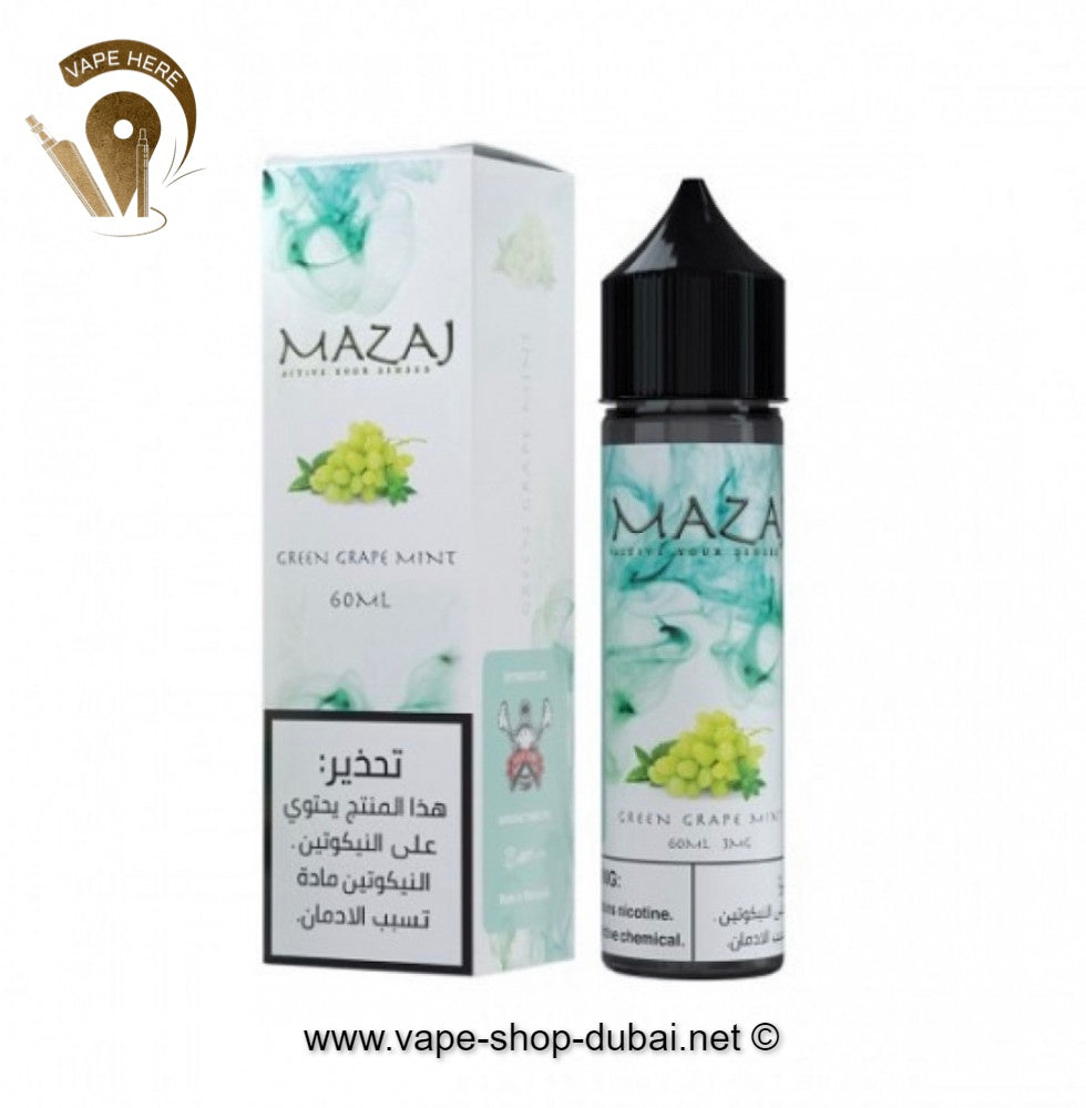 Green Grape Mint -  by Mazaj 60ml E Juice - Vape Here Store
