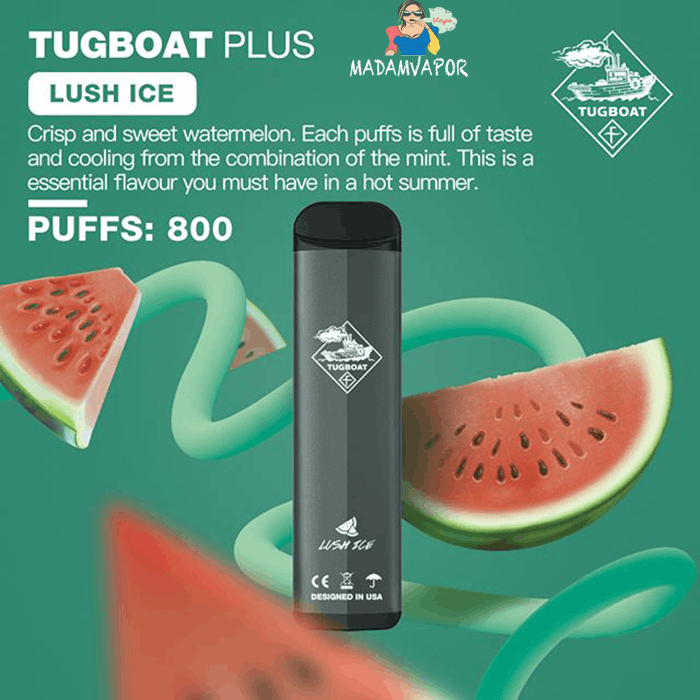 TUGBOAT PLUS VAPE DISPOSABLE PODS (800 Puffs) - Vape Here Store