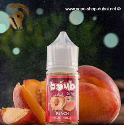 Peach 30ml Saltnic by Bomb - Vape Here Store