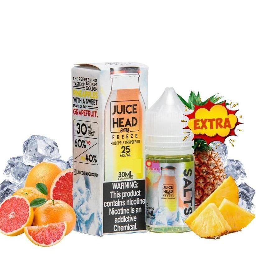 JUICE HEAD SALTS - PINEAPPLE GRAPEFRUIT FREEZE - Vape Here Store