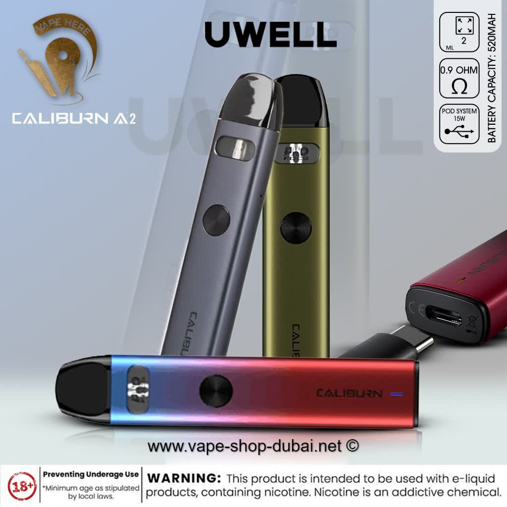 UWELL CALIBURN A2 15W POD SYSTEM - Vape Here Store