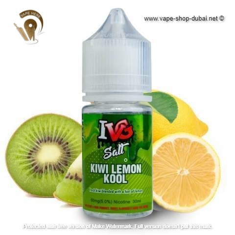 Kiwi Lemon Kool 30ml SaltNic by IVG - Vape Here Store