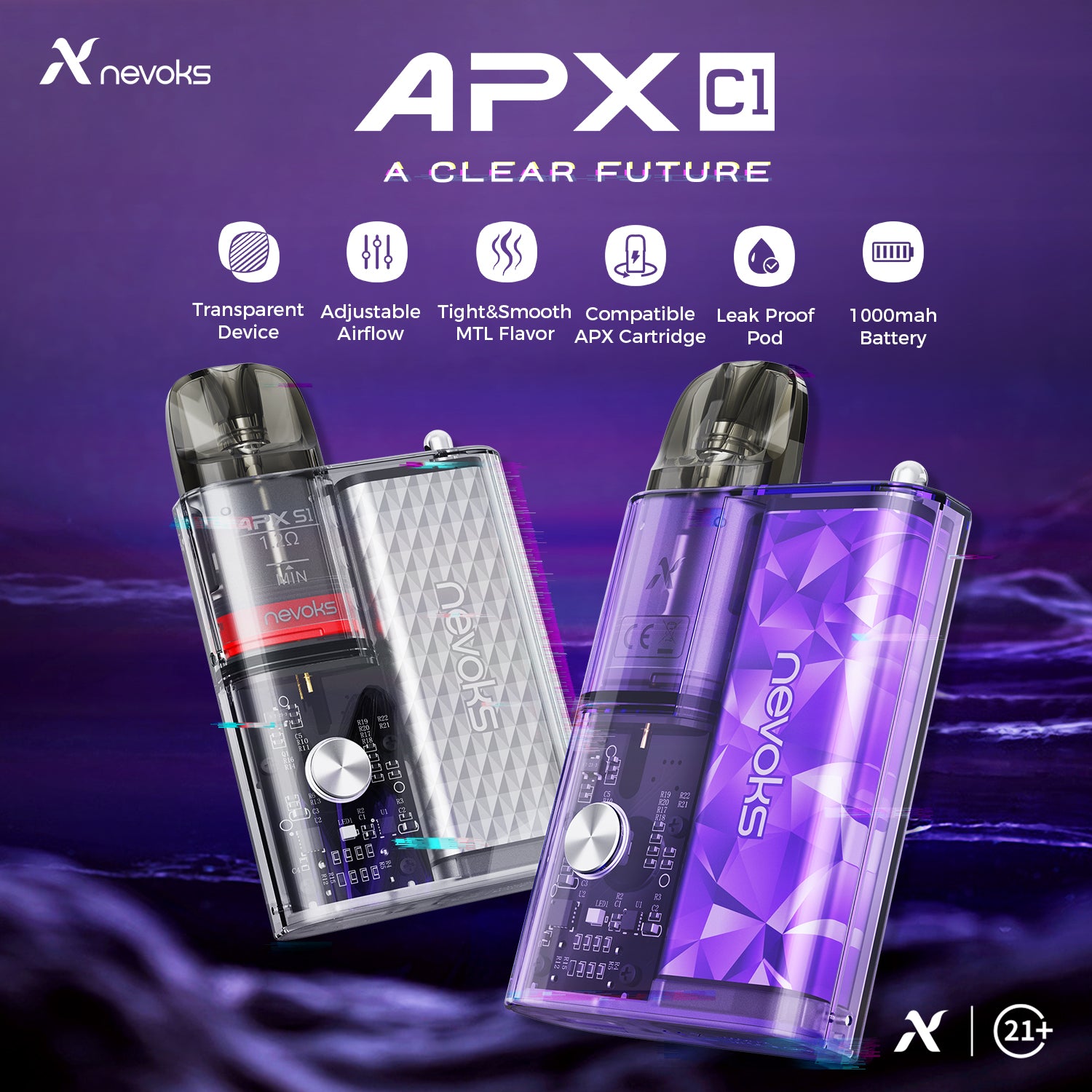 NEVOKS APX C1 KIT 1000mAh - Vape Here Store