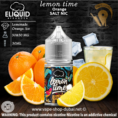 LEMON TIME ORANGE - ELIQUID FRANCE 30ML SALT - Vape Here Store