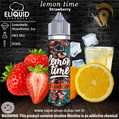 LEMON TIME STRAWBERRY - ELIQUID FRANCE - Vape Here Store