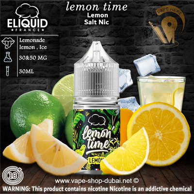 LEMON TIME LEMON - ELIQUID FRANCE 30ML SALT - Vape Here Store