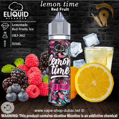 LEMON TIME RED FRUIT - ELIQUID FRANCE - Vape Here Store