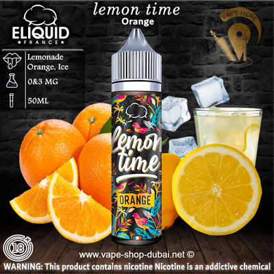 LEMON TIME ORANGE - ELIQUID FRANCE - Vape Here Store