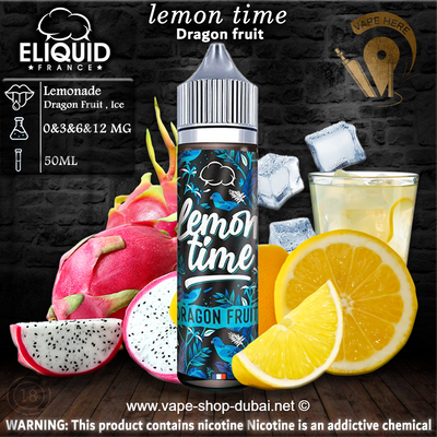 LEMON TIME DRAGON FRUIT - ELIQUID FRANCE - Vape Here Store