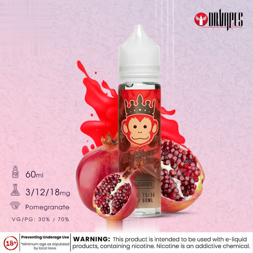 Bubble Gum Kings Pomegranate 60ml by Dr. Vapes - Vape Here Store