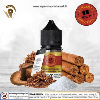 Don Cristo Original 30ml Saltnic by PGVG - Vape Here Store