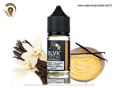 BLVK VANILLA CUSTARD SaltNic 30ml - BLVK UNICORN SERIES - Vape Here Store