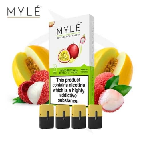 Myle Pod Tropical Fruit Mix Abu Dhabi | Myle Pod Dubai | Vape Shop Dubai |  Vape Abu Dhabi Khalidiya | Vape Alain Delivery | Vape Here Store