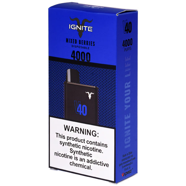 IGNITE – V40 (4000+ Puffs) Disposable Vape ABU DHABI DUBAI KSA