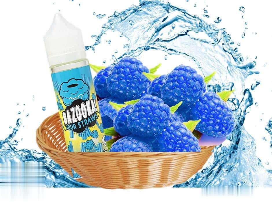 Blue Raspberry Sour Straws - Bazooka - Vape Here Store