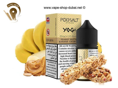 Pod Salt Peanut Butter Banana Granola - NicSalt - Vape Here Store