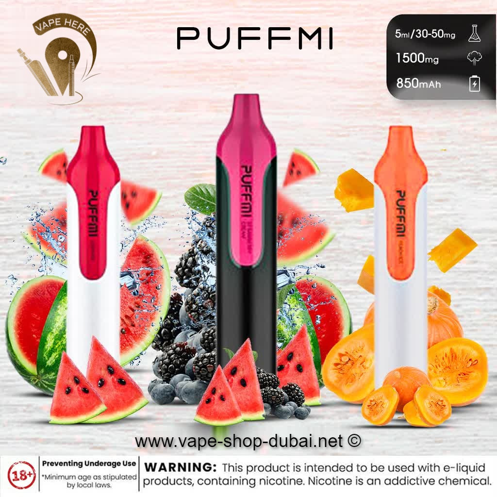 MOOSH PUFFMI DISPOSABLE PEN (30mg & 50mg - 1500 PUFFS) - Vape Here Store