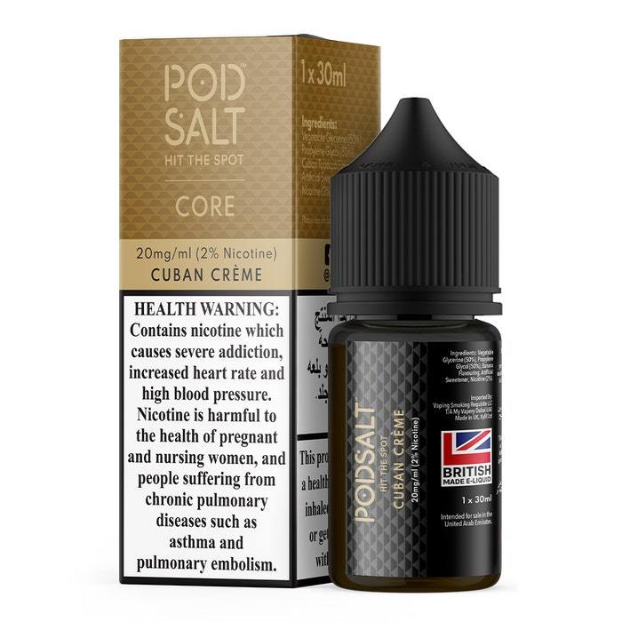 Pod Salt - Cuban Creme - NicSalt - Vape Here Store