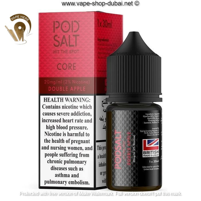 Pod Salt - Double Apple - NicSalt - Vape Here Store