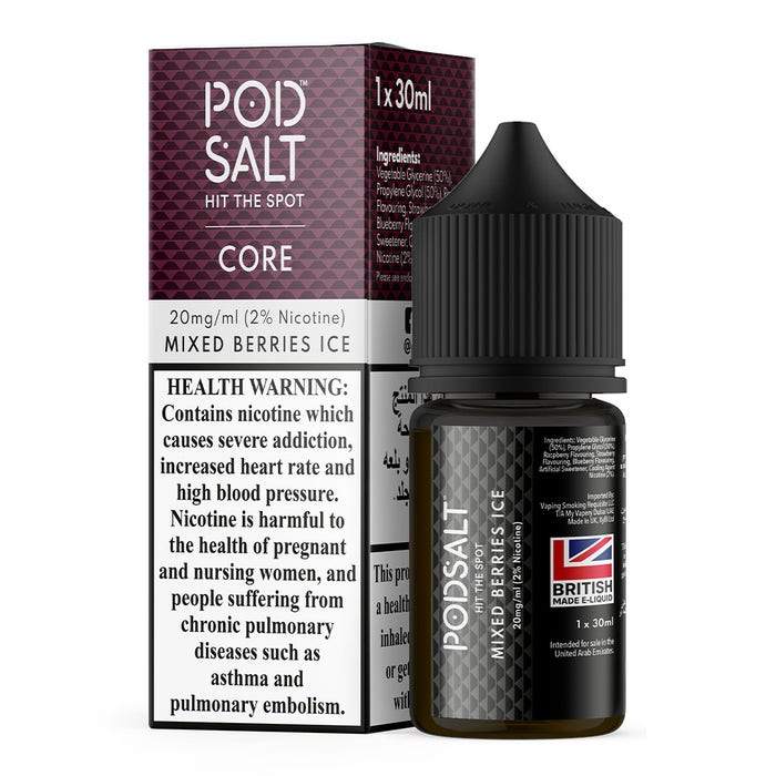 Pod Salt - Mixed Berries Ice - NicSalt - Vape Here Store
