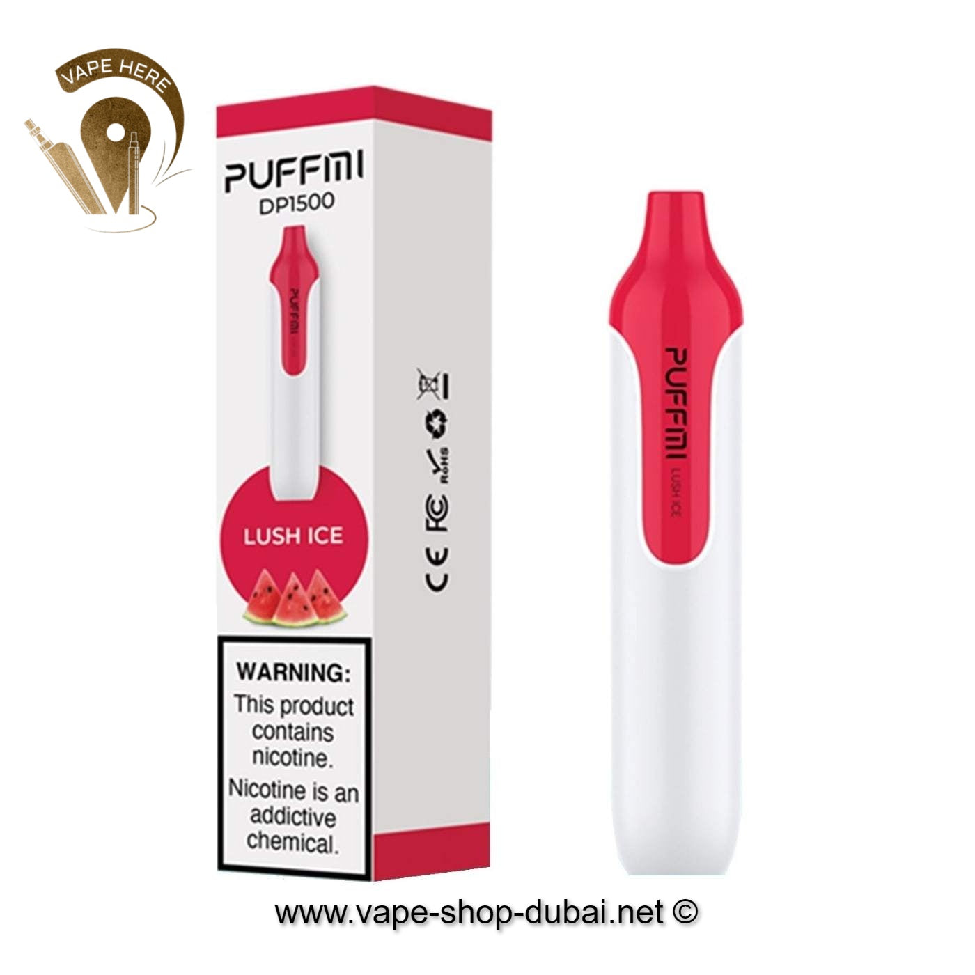 MOOSH PUFFMI DISPOSABLE PEN (30mg & 50mg - 1500 PUFFS) - Vape Here Store