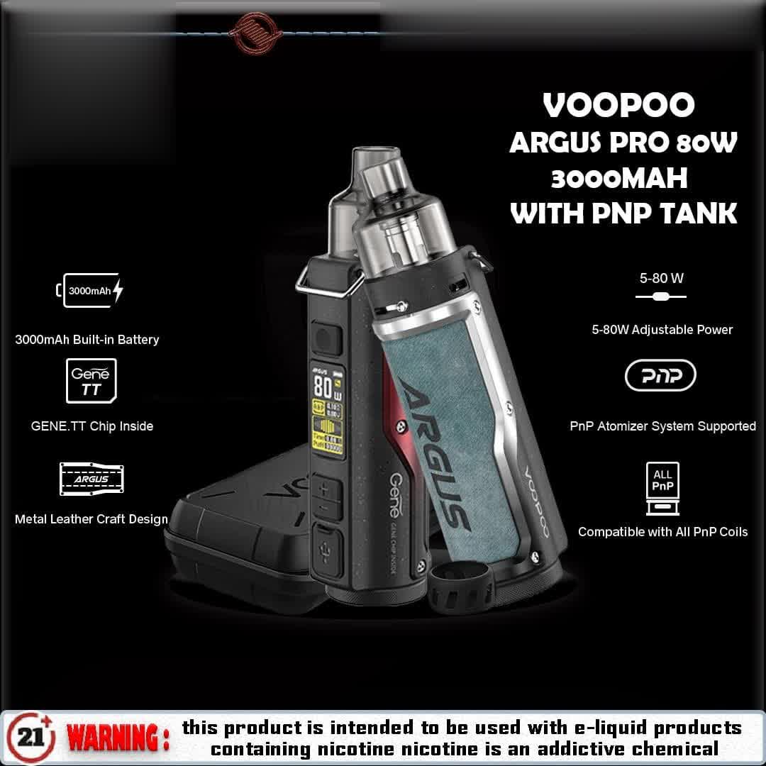 VOOPOO ARGUS PRO 80W POD KIT 3000mAh WITH PNP TANK - Vape Here Store