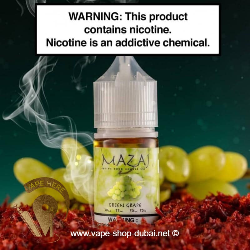 Green Grape -  by Mazaj 30ml SaltNic - Vape Here Store