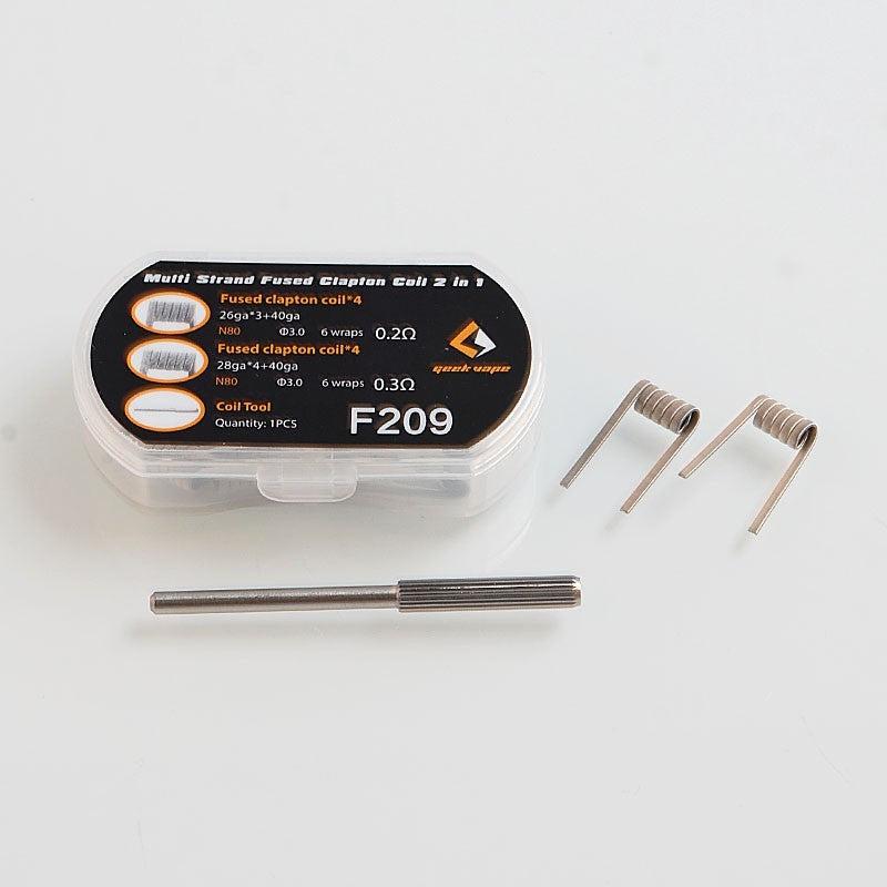 GeekVape F209 Multi Strand Fused Clapton Coil 2 in 1 Coil | Vape Alain Delivery | Vape Jeddah Delivery | Vape Best Price | Vape Here Store GeekVape F209 Multi Strand Fused Clapton Coil 2 in 1 Coil | Vape Alain Delivery | Vape Jeddah Delivery | Vape Best Price | Vape Here Store