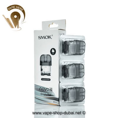 SMOK NOVO 4 REPLACEMENT POD 2ML-3PCS (Without Coils) - Vape Here Store